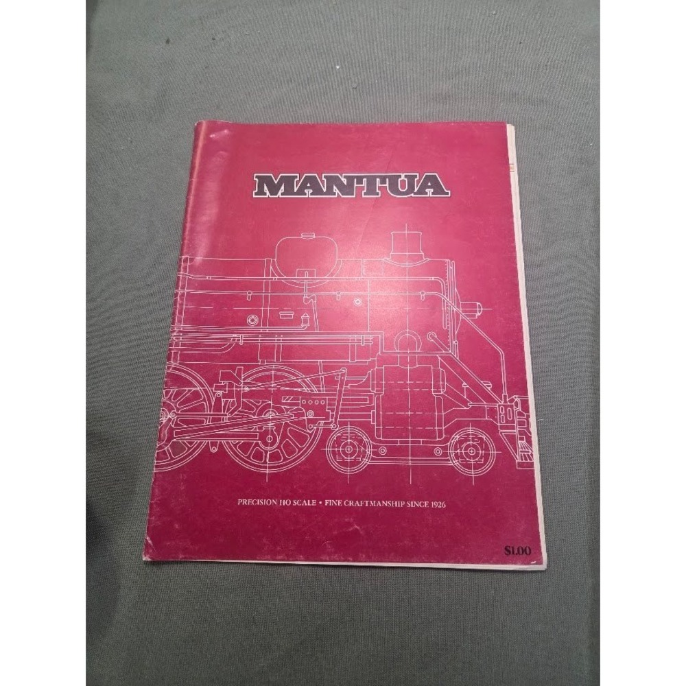 Vintage 1980 Mantua Model Trains HO Scale Catalog Super Detailed Mark II Red